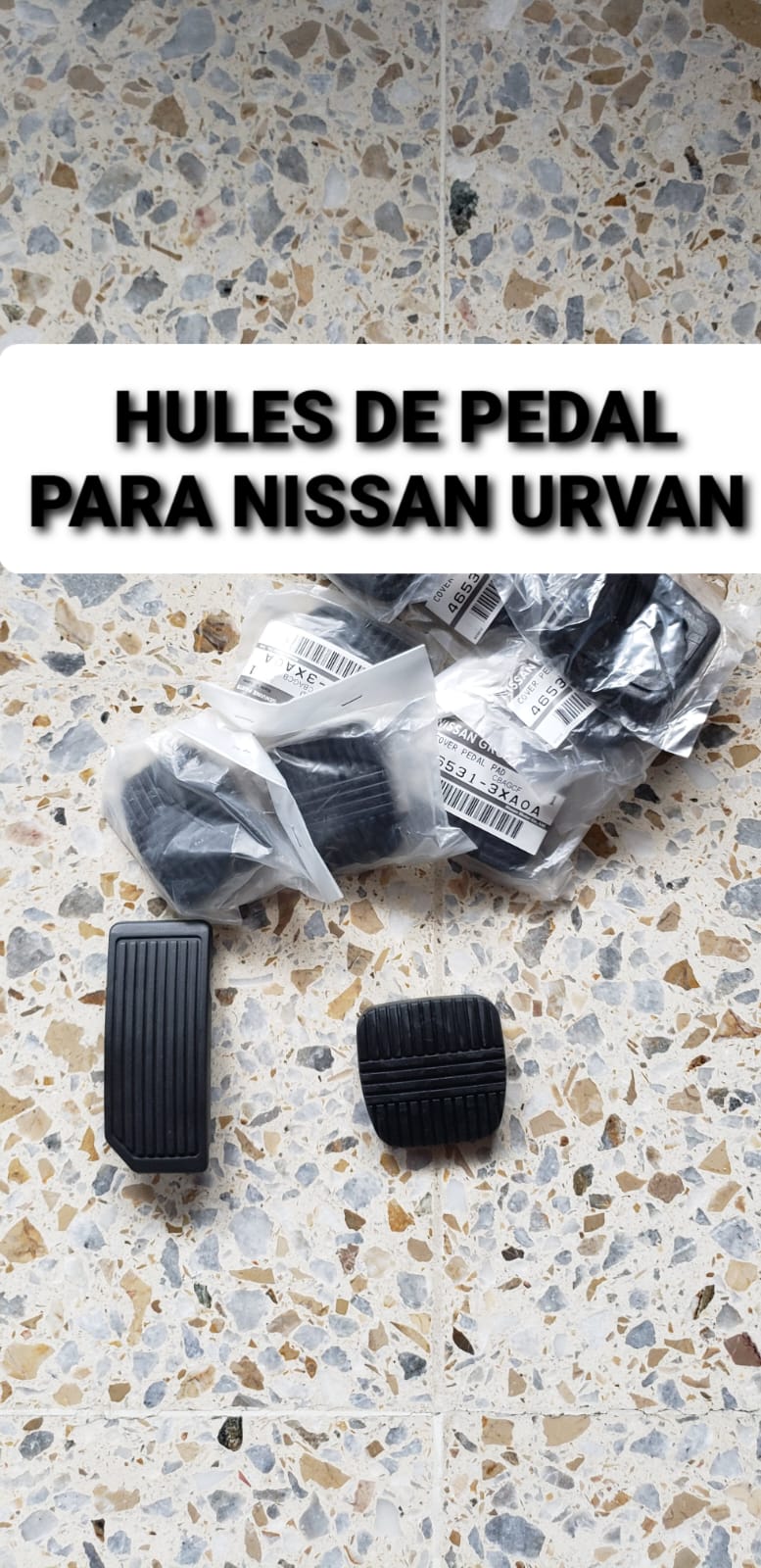 Hules de pedal Nissan Urvan ZD30 - juego completo