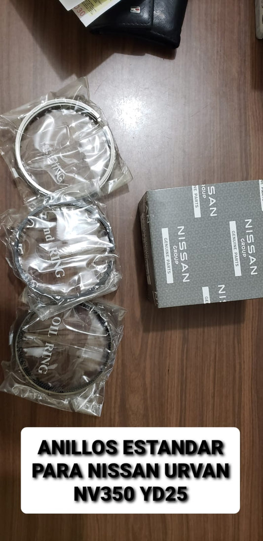 Anillos estándar Nissan Urvan NV350 - YD25