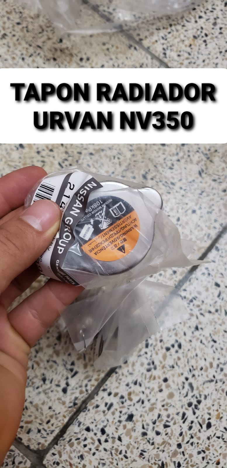 Tapón radiador Nissan Urvan NV350